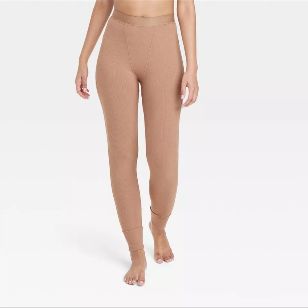 Stars Above High Waist Leggings Womens Brown High Rise NEW